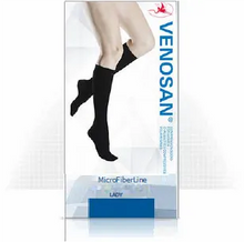 Load image into Gallery viewer, VENOSAN Microfiber Ladies Knee (Short) AD 15-20 and 20-30 mmHg