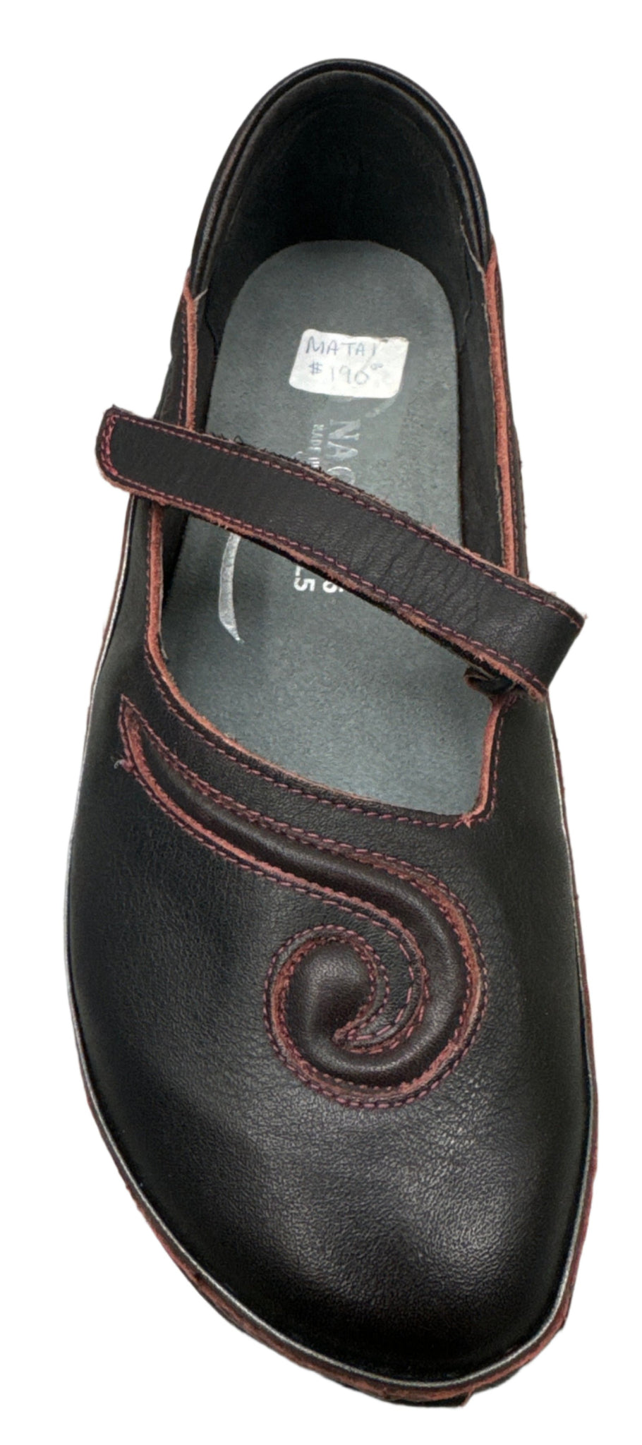 Naot Women's Mystery Sandal – Leather Straps, Rhinestone Accents, Cork Footbed, Comfortable & Cute